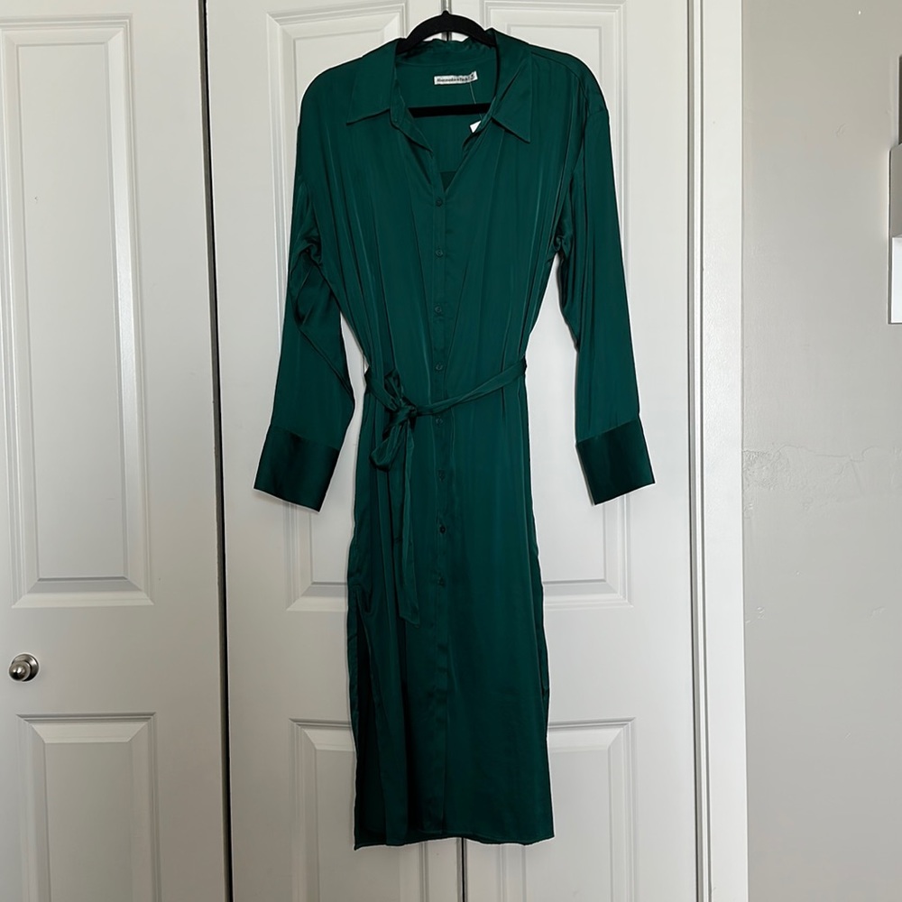 Abercrombie & Fitch Green Midi Dress
